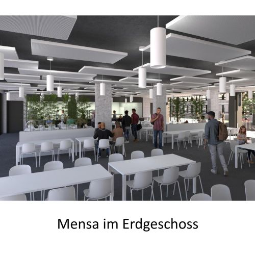 Mensa im Neubau AFG